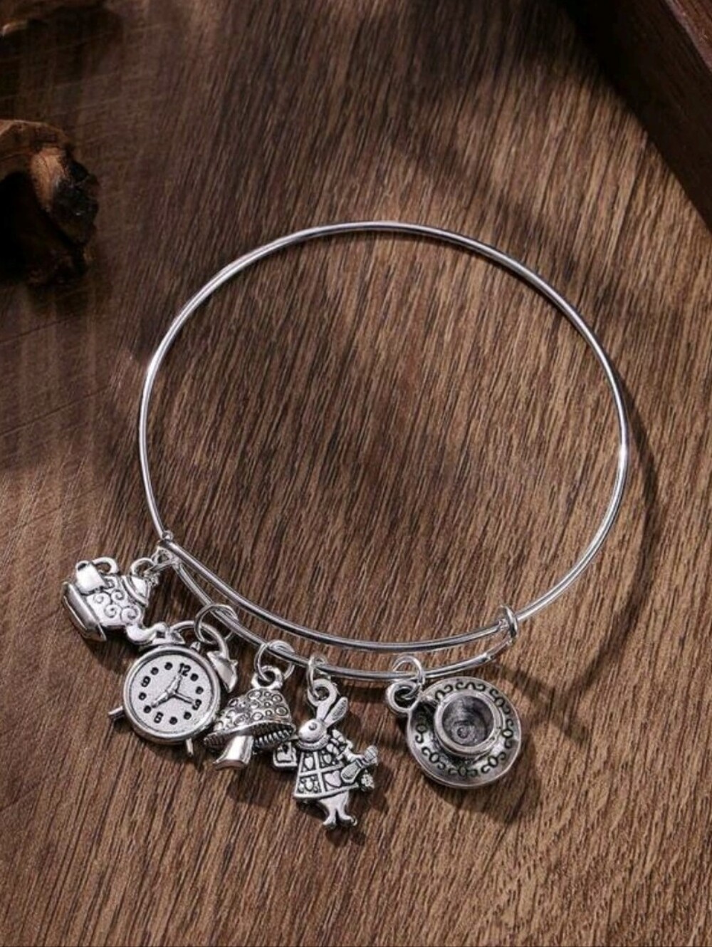 Alice In Wonderland Theme Adjustable Bracelet NEW